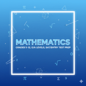 Mathematics course by Madiha Online Teaching covering algebra, geometry, calculus, trigonometry, and SAT/Entry test preparation.